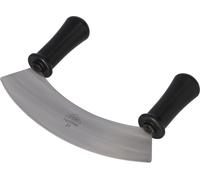 STUBAI Hachoir avec manche plastique | 210 mm | Couteau de cuisine en acier inoxydable pour hacher les herbes, les légumes & les aliments, lavable au lave-vaisselle