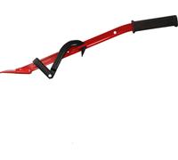 STUBAI levier d'abattage avec crochet réversible longueur 80 cm, forgé en acier spécial, poignée ergonomique en liège, outil forestier pour tourner & abattre les arbres, FPA, rouge, ménage le dos, lon