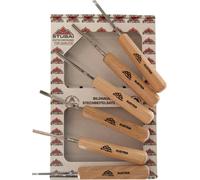 STUBAI Mini jeu de fers à sculpter no 585606 Jeu de ciseaux à sculpter 6 pcs