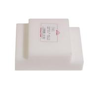 Pièce à sertir en plastique PE blanc 130×95 mm STUBAI