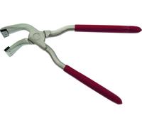 STUBAI Pince à plier coudée à 45°, avec métier inséré et inserts en plastique Nirolook 60mm - 282151KU