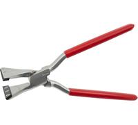 STUBAI Pince à plier droite, avec métier inséré et inserts en plastique Nirolook 60mm - 282051KU