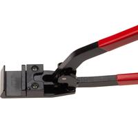 STUBAI Pince à sertir double 30 mm | Outil spécial pour fermer les assemblages à joint debout | Mâchoires trempées | Bords arrondis | Revêtement rouge | Outillage pour ferblantiers et plombiers Acier