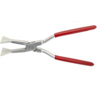 STUBAI Pince à sertir droite, avec corps de métier traversant en inox 80mm - 282801NR