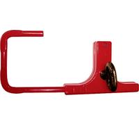 STUBAI Pince de serrage pour échafaudages 350 mm | Mâchoires de serrage en aluminium & étrier d'accrochage | Vis à œillet pour inclinaison jusqu'à 60° | Charge de traction max. 800 N | Soutien pour tr