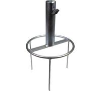 STUBAI Porte-parapluie Bouton de gazon 38 mm Ø, hauteur 250 mm, 1450 g - support de parasol stable pour grands parasols | facile à enfoncer dans la pelouse | idéal pour le jardin, les loisirs & le cam