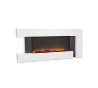 Klarstein Studio LightFire 2000W 132cm Cheminée Électrique Blanc