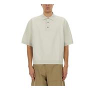 Studio Nicholson - Rico Knit Polo - Homme - Tops - Beige - Taille: S