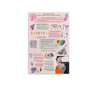 Study Room Office Motivational Wall-Art Goal Setting Poster Daily Tasks Chart for Students Professionals Focus and Planning(Framed,08x12inch(20x30cm))