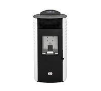 STUFE A PELLET ITALIA - Mod. Siberia New 18 KW, Poêle à pellet, ventilé, Réchaud jusqu'à 160 m², 5 niveaux de puissance, 5 vitesses de ventilation, programmable, Canalisé (Blanc)