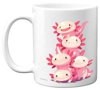 Stuff4 Axolotl Gifts - Pyramide des animaux - Cadeaux d'anniversaire Axolotl Cadeaux de fête des mères, cadeau de fête des pères, 325 ml en céramique, passent au lave-vaisselle