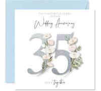 Stuff4 Carte d’anniversaire de mariage 35e pour couple