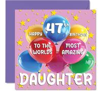 Stuff4 Carte d'anniversaire 47 ans pour fille
