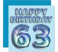 Stuff4 Carte d'anniversaire 63e anniversaire pour homme, grand-père