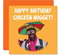 Stuff4 Cartes d'anniversaire amusantes pour femme et elle - Pépite de poulet très bon très beau - Carte d'anniversaire pour petite amie, petit ami, mari, épouse, ami, homme, lui, 145 mm x 145 mm
