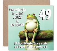 Stuff4 Drôle Carte d'Anniversaire 49 Ans, Clin d'Œil à l'Âge