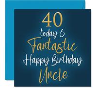 Stuff4 Fantastiques cartes d'anniversaire 40 ans pour oncle