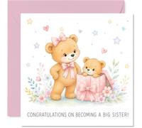 Stuff4 Sweet New Baby Card Welcome to Big Sisterhood