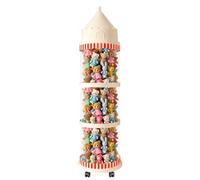 Stuffed Animal Organizer, Plush Toy Storage Tube, Kids Doll Display Holder, Dustproof Transparent Castle for Bedroom, Living Room, Classroom, Balcony, Garage, 48.43x11.81 Inches