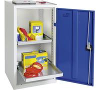 Stumpf Armoire à outils et matériel Série 3000 gris clair / bleu gentiane + 2 tablettes coulissantes - 3001574