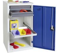 Stumpf Armoire à outils et matériel série 3000 gris clair / bleu gentiane + 2 tiroirs 100 mm + 1 tablette coulissante - 3001274