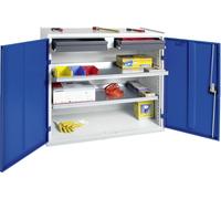 Stumpf Armoire à outils et matériel série 3000 gris clair / bleu gentiane + 2 tiroirs 100 mm + 2 tablettes coulissantes - 3007274