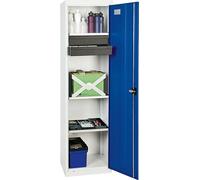 Stumpf Armoire à outils et matériel série 3000 gris clair / bleu gentiane + 2 tiroirs 100 mm + 3 tablettes coulissantes - 3005174