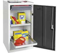 Stumpf Armoire à outils et matériel série 3000 gris clair / gris anthracite + 1 tiroir 100 mm + 2 tablettes coulissantes - 3001171