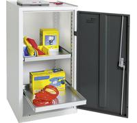 Stumpf Armoire à outils et matériel série 3000 gris clair / gris anthracite + 2 tablettes coulissantes - 3001571