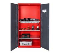 Stumpf Metall Stumpf Armoire de rangement et de chargement en métal pour appareils électriques avec support pour multiprises Quantité:1