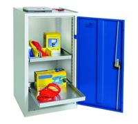 Stumpf Metall Stumpf Armoire métallique environnementale et armoire pour substances dangereuses 180 × 100 × 50 cm gris clair jaune signal Quantité:1