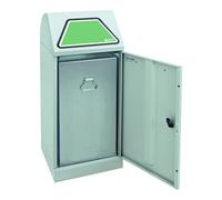 Stumpf Metall Stumpf Conteneur à déchets en métal 75 litres gris clair galvanisé Quantité:1