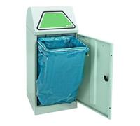 Stumpf Metall Stumpf Metall Conteneur à déchets 75 litres gris clair avec support extensible pour sacs Quantité:1