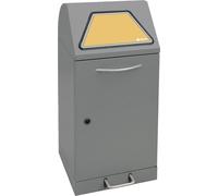 Stumpf Système de tri Modul-Vario 60, structure gris-alu Système ProSlide, 60 litres, pédalier