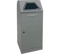 Stumpf Tri sélectif Modul-Vario 120 gris alu structuré Seau intérieur 120l - 625-120-0-2-100
