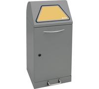 Stumpf Tri sélectif Modul-Vario 60 gris alu-structure Seau intérieur 60l + pédale - 625-060-1-2-100