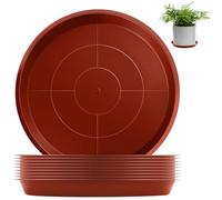 sturiz 20 Pièces Coupelle Pot de Fleur Soucoupe sous Pot Fleur 16cm Rond Rouge-Brun Soucoupes pour Pots de Fleurs Jardiniere pour Plantes D'intérieur et D'extérieur