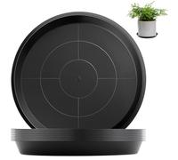 sturiz 5 Pièces Coupelle Pot de Fleur Soucoupe Sous Pot Fleur 36cm Rond Noir Soucoupes pour Pots de Fleurs Jardiniere pour Plantes D'intérieur et D'extérieur