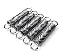Sturiz 5 Pièces Ressort de Traction Ressort de Rappel Tension 2.5x18x100mm avec Crochets Ressorts en Acier Inoxydable Force 13kg pour Voiles D'ombrage et Portes Garage