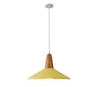 STVDEDG Lustre Suspendu Macaron En Bois, Style Nordique Coloré, Pour Salle À Manger, Plafonnier Moderne Et Élégant, Abat-jour Vintage, Suspension Industrielle Pour Îlot De Cuisine, Hall D'entrée