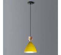 STVDEDG Suspension Design Couleur Lustre Style Macaron Nordique Avec Luminaires Suspendus En Bois Suspension En Forme De Dôme Réglable De 16,8 Cm Pour Îlot De Cuisine, Chambre, Véranda, Garage