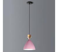 STVDEDG Suspension Design Couleur Lustre Style Macaron Nordique Avec Luminaires Suspendus En Bois Suspension En Forme De Dôme Réglable De 16,8 Cm Pour Îlot De Cuisine, Chambre, Véranda, Garage