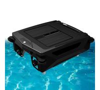 STWBHW Solar Powered Automatic Robotic Pool Skimmer Cleaner,Cordless Cleaner with Smart Obstacle Avoidance,Solar Pool Cleaner Dual Mode,5000mah Battery, 4.1l Capacity