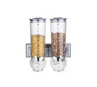 (Style E) Cereal Dispenser Food Dispenser Convenient Storage Airtight Operation Separator Portable Food Container Support for Kitchen