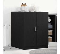 Style Élégance Chic - Meuble pour machine à laver - Meuble WC - Chêne noir - 70.5x71.5x91.5cm &FR40667