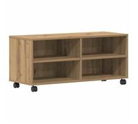 Style Élégance Chic - Meuble TV Cabinet TV au sol - Armoire Télévision - Marron 90x35x35cm - bois d'ingénierie &313228