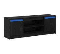 Style Élégance Chic - Meuble TV Cabinet TV au sol - Armoire Télévision - Noir 139,5x34x50cm - bois d'ingénierie &353201