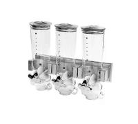 (Style G) Cereal Dispenser Food Dispenser Convenient Storage Airtight Operation Separator Portable Food Container Support for Kitchen