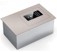 Style top-flip Coffre Fort,Avec Empreinte Digitale/Mot De Passe pplication Renforcé Avec De L'Acier Encastrable Installation CachéE,Convient Pour Le Stockage D'Argent (blanc)