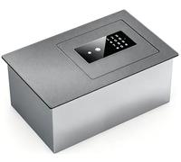 Style top-flip Coffre Fort,Avec Empreinte Digitale/Mot De Passe pplication Renforcé Avec De L'Acier Encastrable Installation CachéE,Convient Pour Le Stockage D'Argent (Gris)